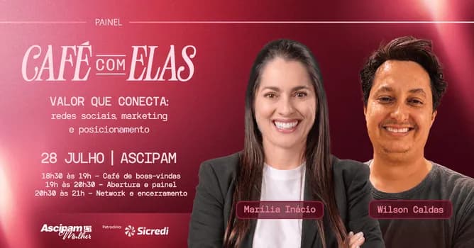 Imagem do Café com Elas - Edição de Julho