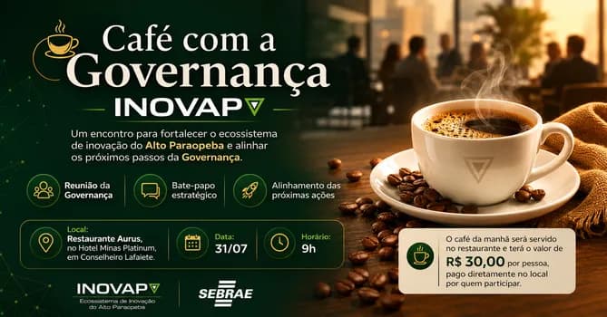 Imagem do Café da Governança INOVAP