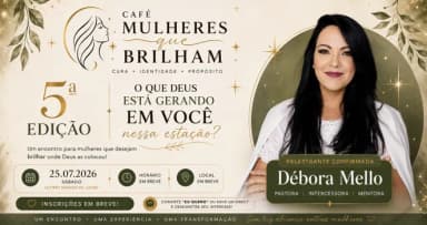 Café mulheres que brilham em Recife