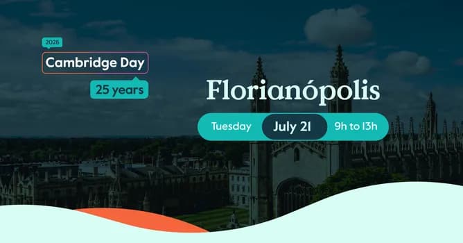 Imagem do Cambridge Day 2026 | Florianópolis