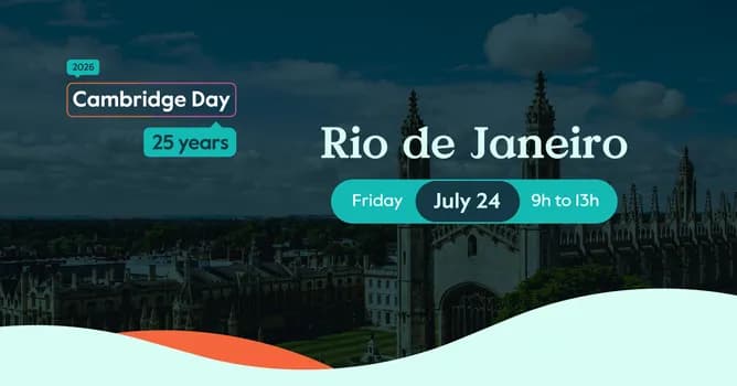 Imagem do Cambridge Day 2026 | Rio de Janeiro