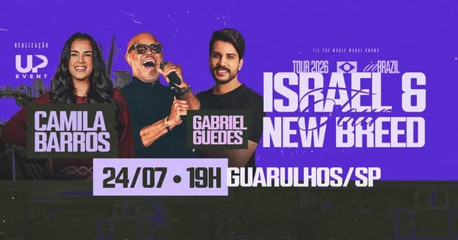 Imagem do CAMILA BARROS + ISRAEL E NEW BREED + GABRIEL GUEDES EM GUARULHOS - SP.