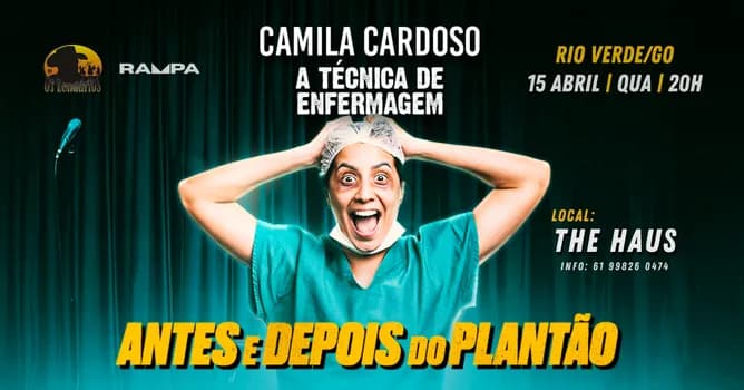 Imagem do CAMILA CARDOSO em RIO VERDE/GO - Antes e Depois do Plantão