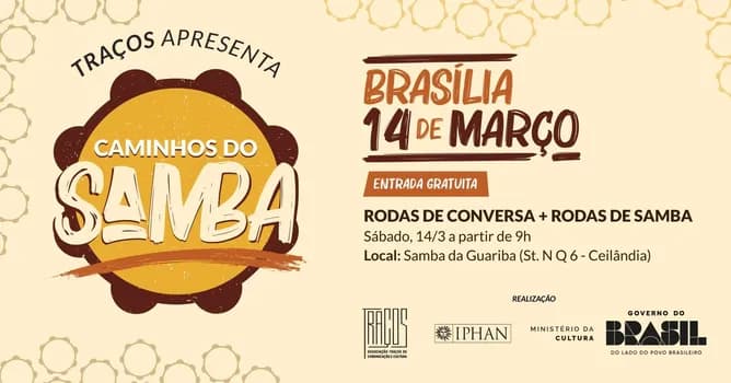 Imagem do CAMINHOS DO SAMBA - Rodas de Conversa e Rodas de Samba