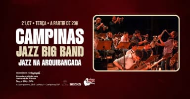 CAMPINAS JAZZ BIG BAND NO ALMA CAMPINAS | 21.07 em Campinas