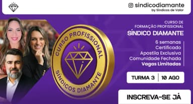 CAMPO GRANDE - CURSO DE FORMAÇÃO PROFISSIONAL SINDICO DIAMANTE em Campo Grande
