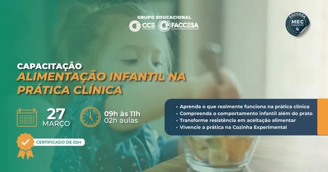 Imagem do Capacitação: Alimentação Infantil na Prática Clínica