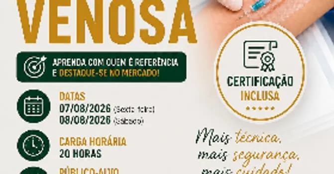 Imagem do Capacitação em punção venosa 1 turma