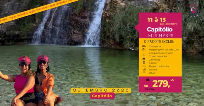 Imagem do Casa de Luxo em Capitólio- Entrada R$ 279,90 + 3x R$ 279,90 até dia 04/09