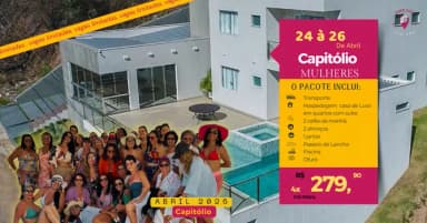 Casa de Luxo em Capitólio- Entrada R$ 279,90 + 3x R$ 279,90 até dia 18/04 em Capitólio