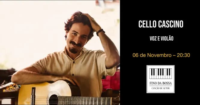 Imagem do Cello Cascino no Fino da Bossa