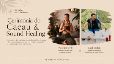 Cerimônia do Cacau & Sound Healing em Curitiba