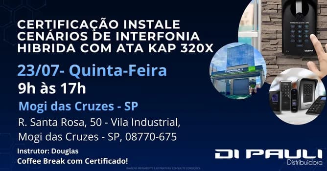 Imagem do Certificação Instale Cenários de interfonia hibrida com ATA KAP 320X