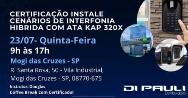 Certificação Instale Cenários de interfonia hibrida com ATA KAP 320X em Mogi das Cruzes