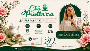CHÁ DA PRIMAVERA - 20 AN0S em Manhuaçu