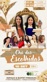 Chá das Escolhidas em São Paulo