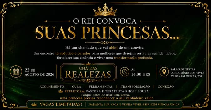 Imagem do CHÁ DAS REALEZAS EVENTO VIP
