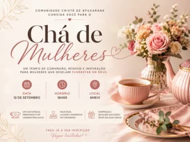 CHÁ REDE DE MULHERES em Apucarana