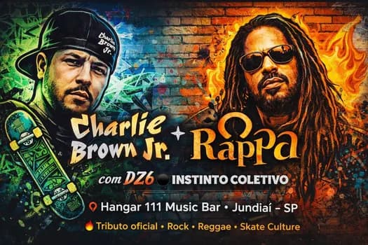 Imagem do CHARLIE BROWN JR. com DZ6 e O RAPPA por O INSTINTO COLETIVO + DJ