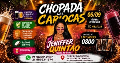 CHOPADA DAS CARIOCAS em Rio de Janeiro