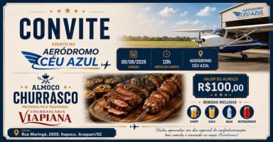 Churrasco - Aeródromo Céu Azul em Araquari