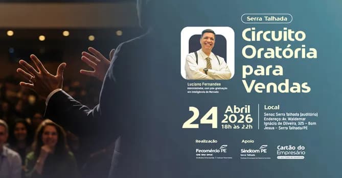 Imagem do Circuito de Oratória para Vendas - Edição Serra Talhada