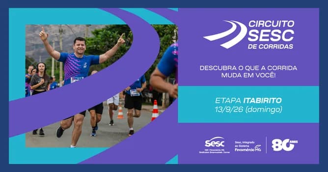 Imagem do Circuito Sesc de Corridas 2026 - Etapa Itabirito