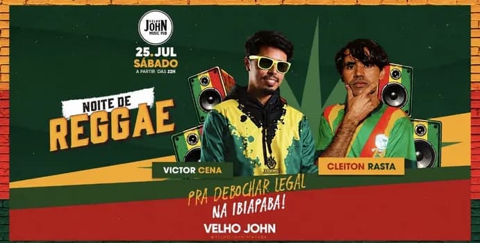 Imagem do Cleiton Rasta e Victor Cena no Velho John Ibiapina!
