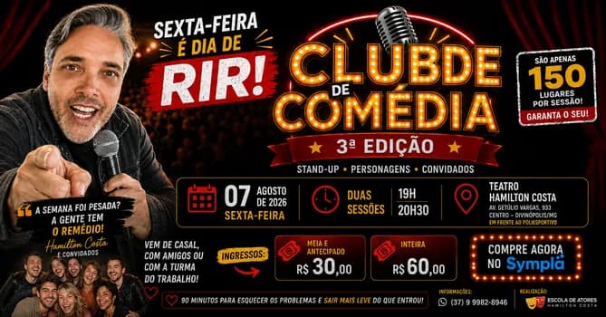 Imagem do CLUBE DE COMÉDIA 3ª EDIÇÃO