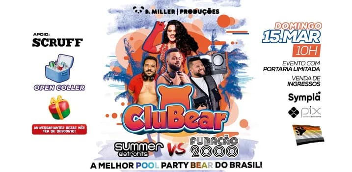 Imagem do CluBear - Summer Eletrohits vs Furacão 2000 (Pool Party Bear)