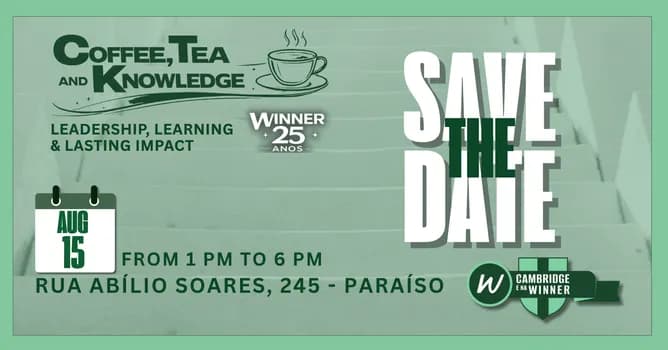 Imagem do Coffee, Tea and Knowledge 2026 - Leadership, learning and lasting impact