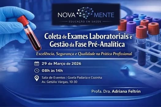 Imagem do Coleta de Exames Laboratoriais e Gestão da Fase Pré-Analítica