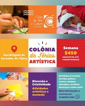 Imagem do COLÔNIA DE FÉRIAS ARTÍSTICA DO CAC - JULHO DE 2026