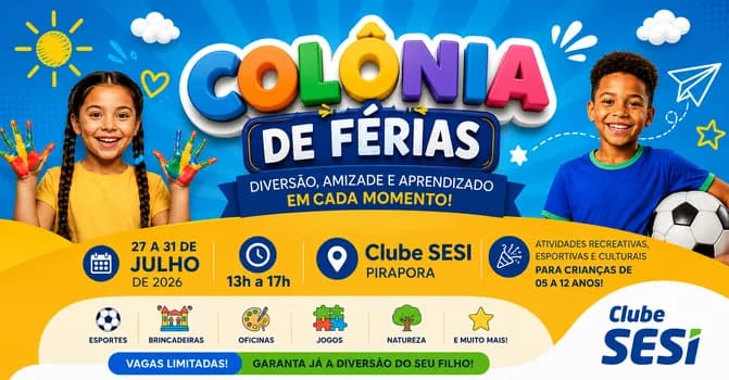 Imagem do Colônia de Férias - Julho 2026