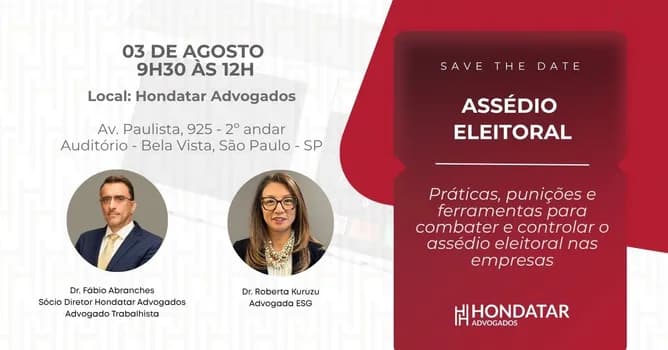 Imagem do Combate ao assédio eleitoral nas empresas: práticas, punições e controle