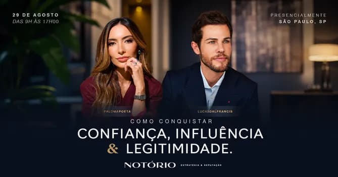 Imagem do Como Conquistar Confiança, Influência & Legitimidade - com Paloma Poeta e Lucas Dalfrancis