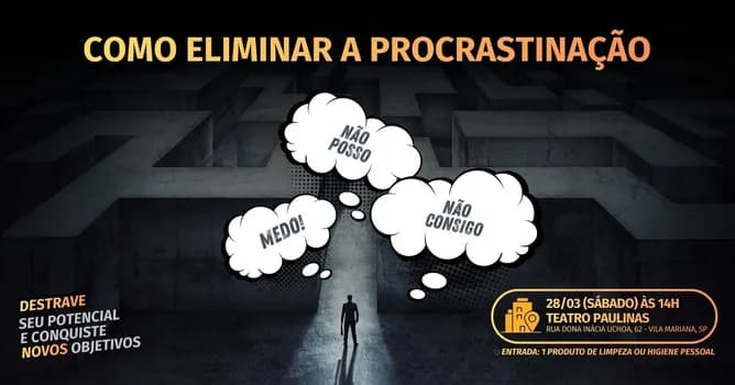 Imagem do Como Eliminar a Procrastinação e a Autossabotagem