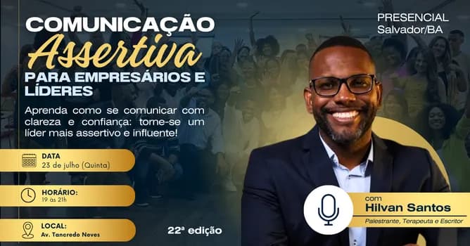Imagem do Comunicação Assertiva para Empresários e Líderes (22ª Edição|Salvador|19h quinta)