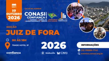 CONASI CONFIANÇA Juiz de Fora 2026 - Congresso Nacional de Administradoras e Síndicos em Juiz de Fora