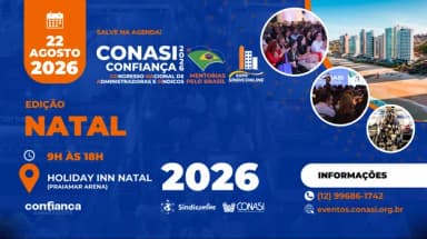 CONASI CONFIANÇA Natal 2026 - Congresso Nacional de Administradoras e Síndicos pelo Brasil em Natal