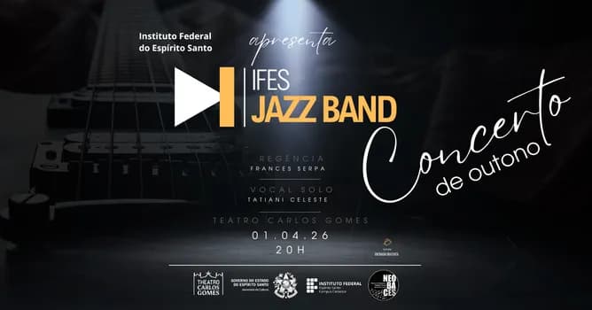 Imagem do Concerto de Outono - Ifes Jazz Band no Teatro Carlos Gomes
