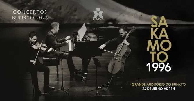 Imagem do Concertos Bunkyo 2026 apresenta: Sakamoto 1996