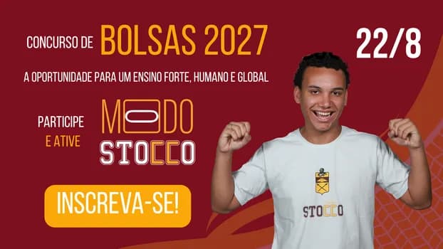 Imagem do Concurso de Bolsas 2027 - 22 de Agosto