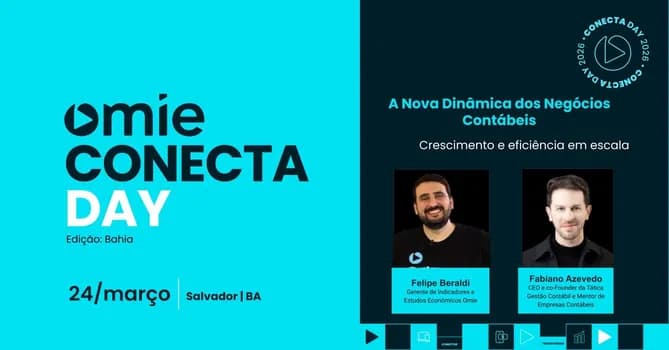 Imagem do Conecta Day - BA | A nova dinâmica dos negócios contábeis - Crescimento e eficiência em escala.
