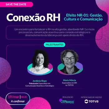 Imagem do CONEXÃO RH: Efeito NR-01: Gestão, Cultura e Comunicação (Brasília)
