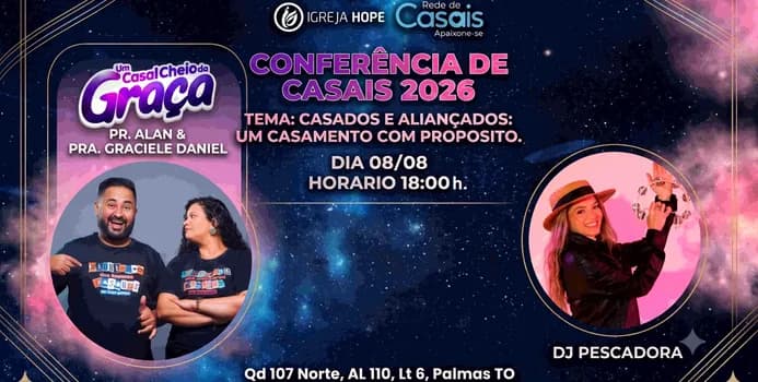Imagem do Conferência de Casais - Igreja Esperança - Palmas/TO