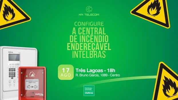 Imagem do Configuração da Central de Incêndio Endereçável Intelbras