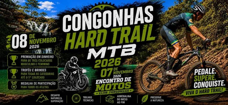 Imagem do CONGONHAS HARD TRAIL-MTB CONMTB 2026 / VISITE O NOSSO INSTAGRAN @CONMTB
