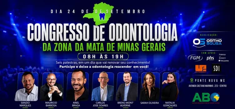 Imagem do CONGRESSO DE ODONTOLOGIA DA ZONA DA MATA DE MINAS GERAIS