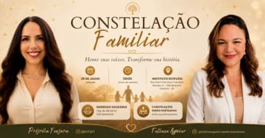 Constelação Familiar com Priscila Fonseca e Tatiane Aguiar Paulínia / SP em Paulínia